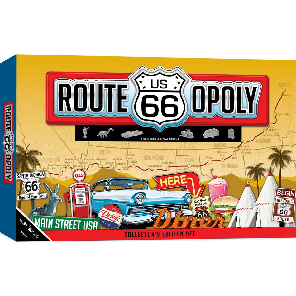 Master Pieces: Route 66-Opoly: Board Game