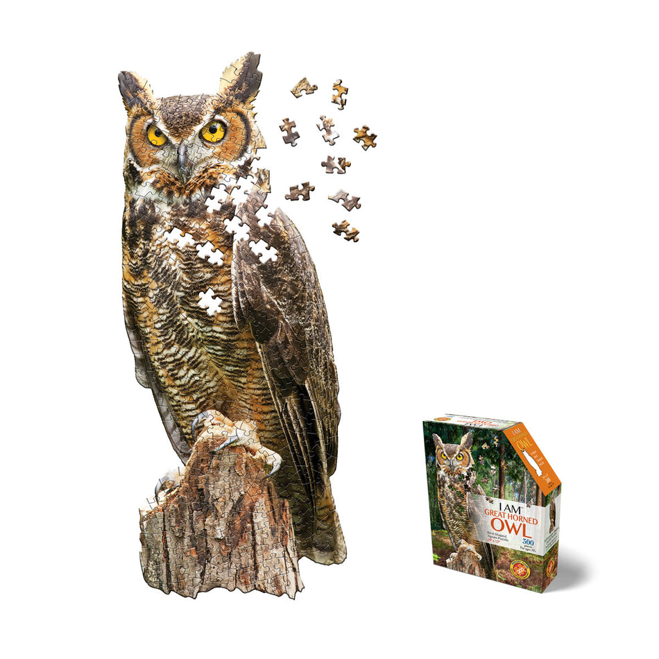 Madd Capp: I Am Great Horned Owl: 300 Piece Shaped Puzzle