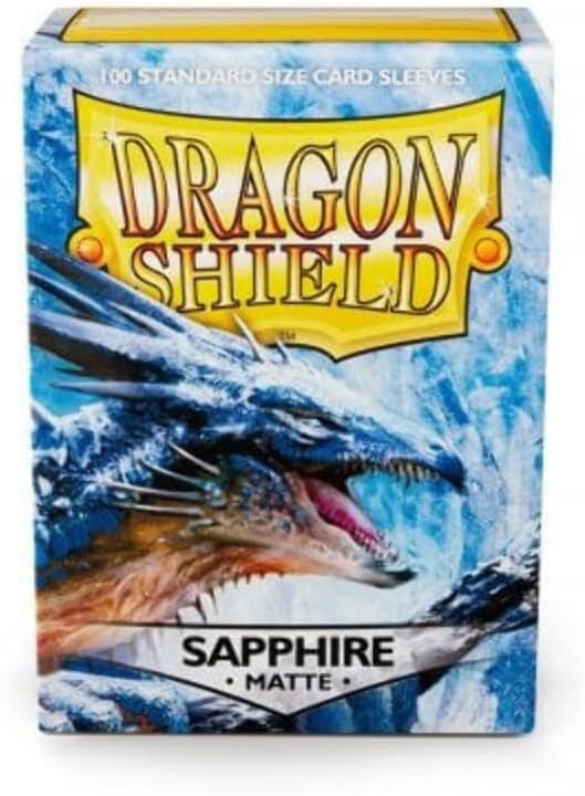 Dragon Shield: Standard Size Card Matte Sleeves 100 CT Sapphire