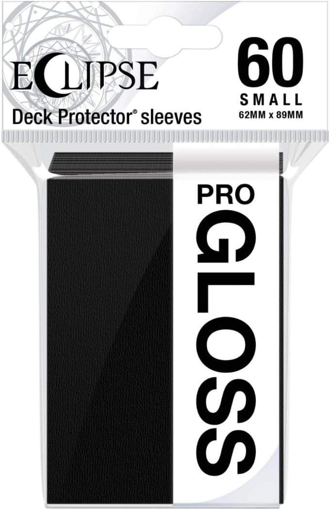 Ultra Pro: Eclipse Gloss Small Sleeves 60 Pack-Jet Black
