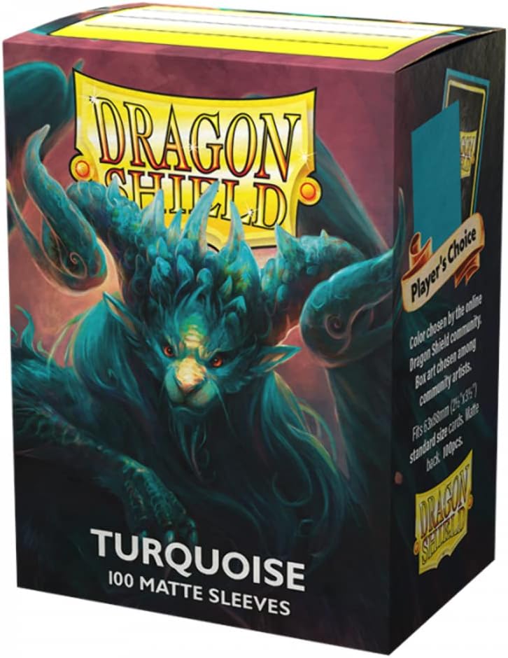 Dragon Shield: Standard Size Matte Card Sleeves 100 CT Turquoise