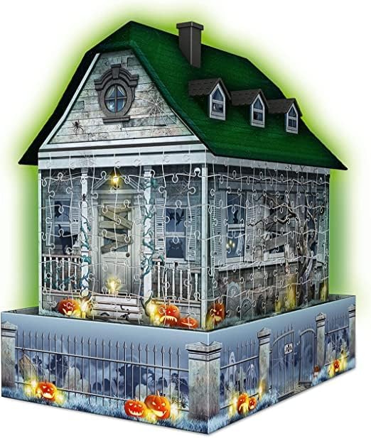 Ravensburger: Haunted House Night Edition: 216 Piece 3D Light-Up Puzzle