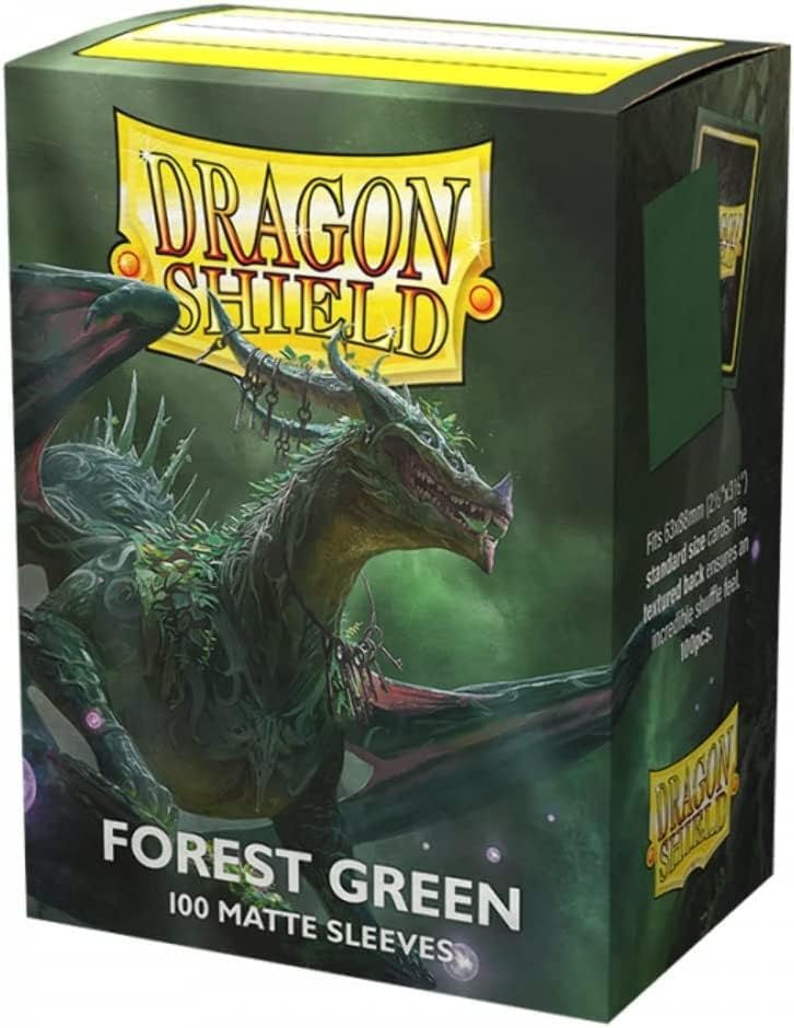 Dragon Shield: Standard Size Card Matte Sleeves 100 CT Forest Green