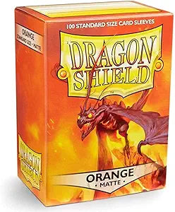 Dragon Shield: Standard Size Card Matte Sleeves 100 CT Orange