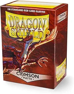 Dragon Shield: Standard Size Card Matte Sleeves 100 CT Crimson