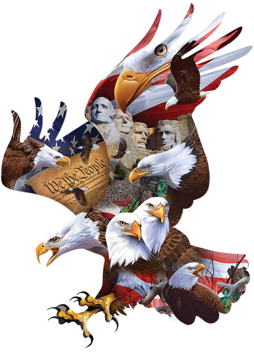 Master Pieces: Majestic Flight: 1000 Piece Shaped Puzzle