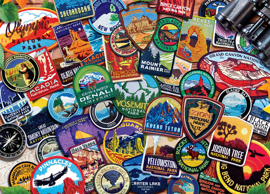 Master Pieces: National Parks- Patches: 1000 Piece Puzzle