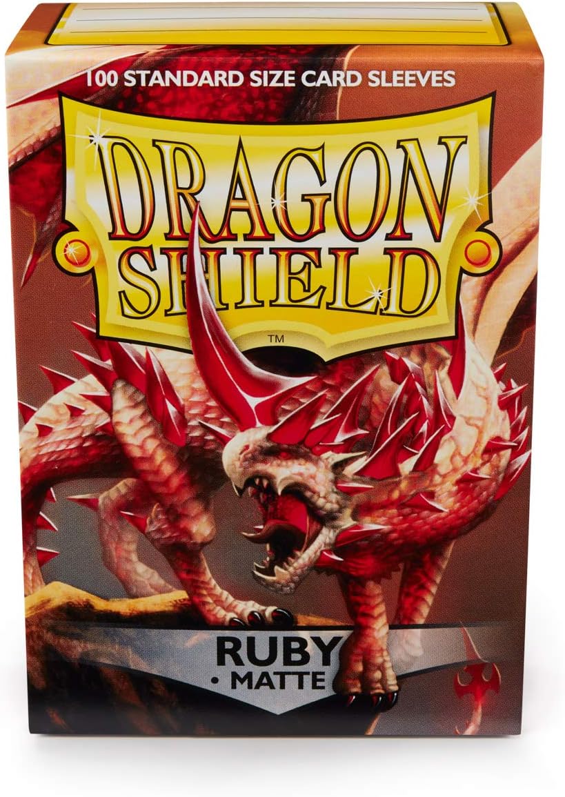 Dragon Shield: Standard Size Card Matte Sleeves 100 CT Ruby