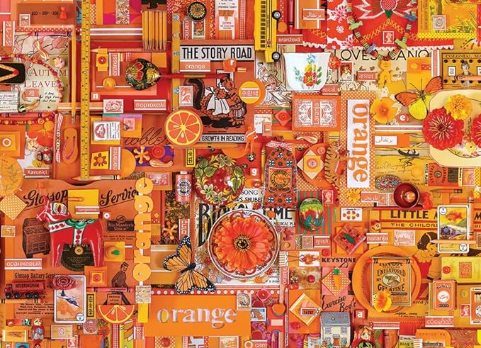 Cobble Hill: Rainbow Collection: Orange: 1000 Piece Puzzle