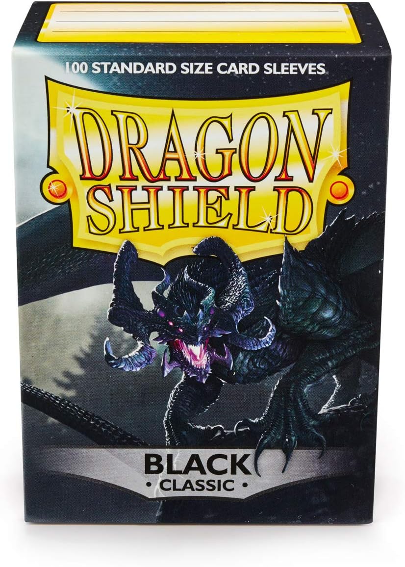 Dragon Shield: Standard Size Card Classic Sleeves 100 CT Black