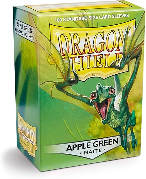 Dragon Shield: Standard Size Card Matte Sleeves Apple Green 100 CT