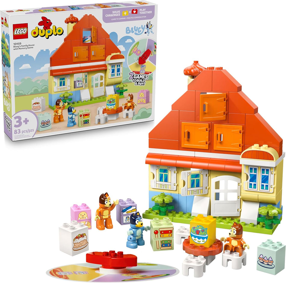 LEGO: DUPLO: Bluey's Family House with Memory Game: 10459