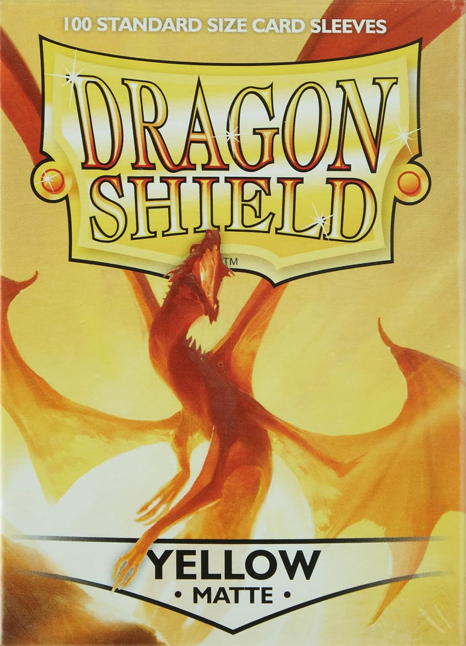 Dragon Shield: Standard Size Card Matte Sleeves 100 CT Yellow