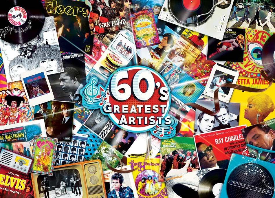 Master Pieces: Greatest Hits- 60's Artists: 1000 Piece Puzzle
