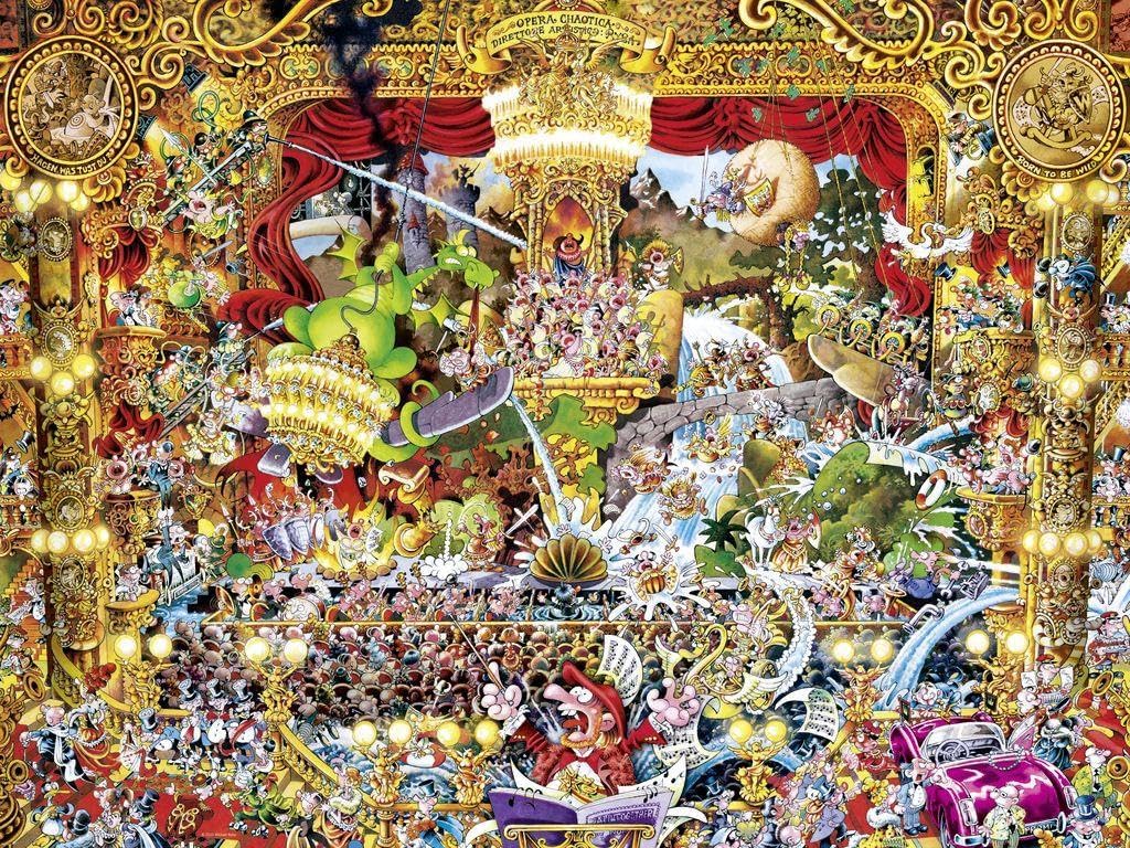 絵画 chaotic 1500 Piece Jigsaw Puzzle - Cartoon Classics: Opera Chaotica | Heye