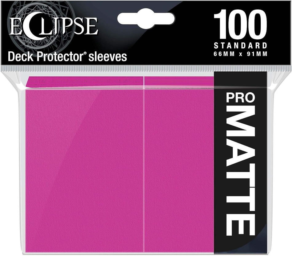 Ultra Pro: Eclipse Standard Matte Sleeves 100 Pack-Hot Pink