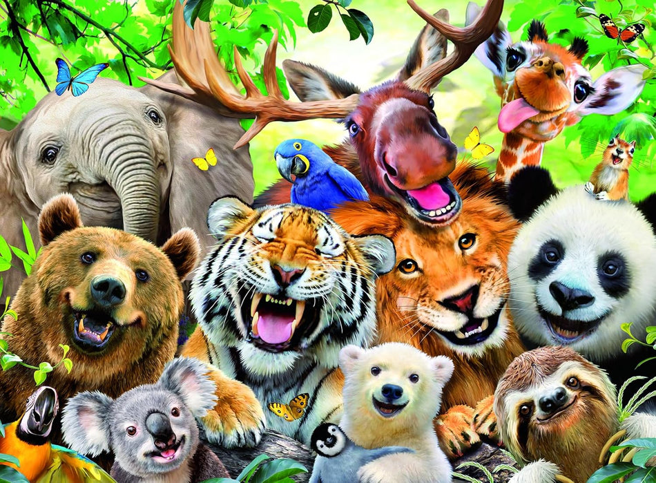 Ravensburger: Exotic Animals Selfie: 300 XXL Piece Puzzle