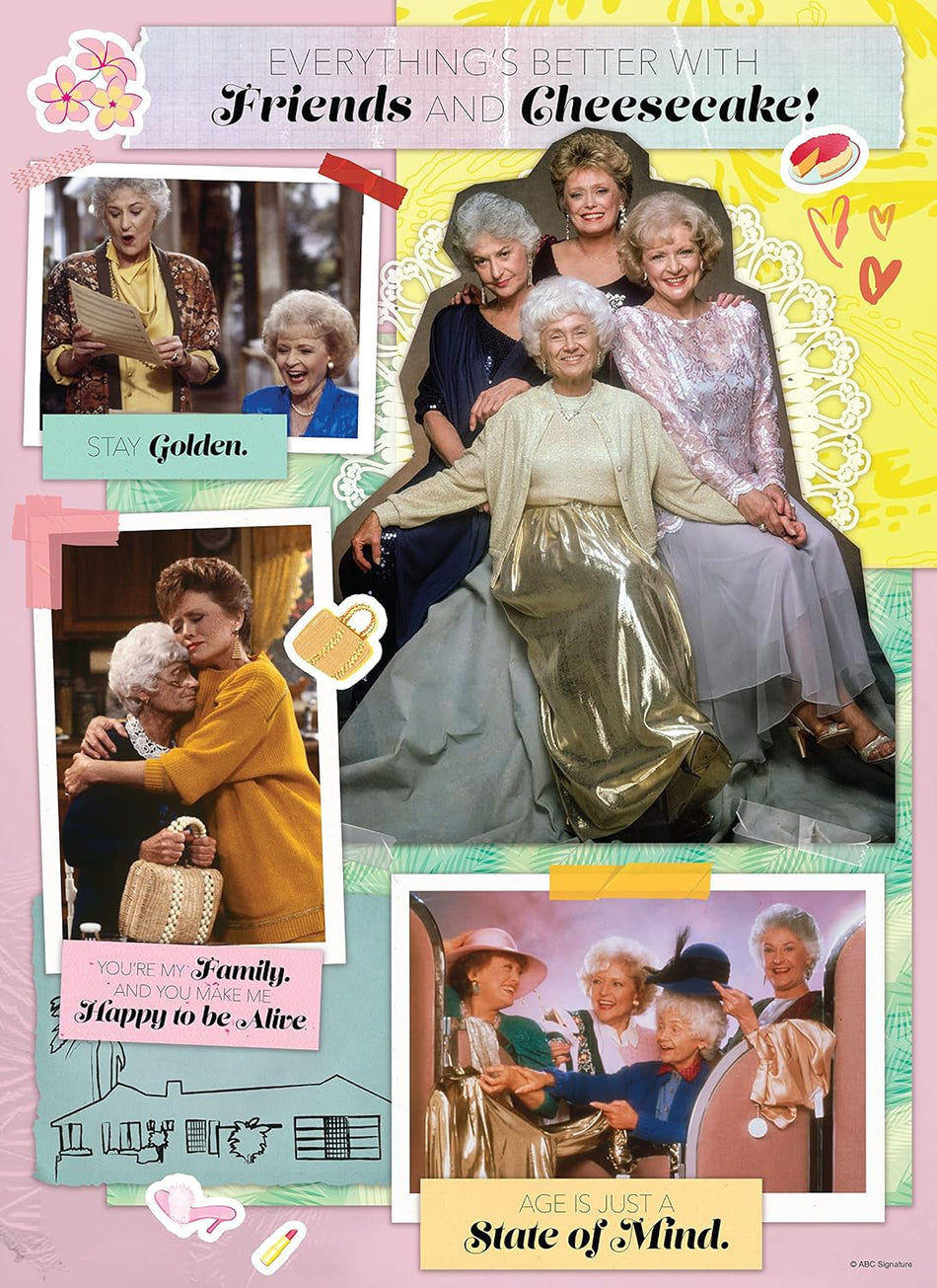 USAopoly: The Golden Girls “Everything’s Better with Friends and Cheesecake”: 1000 Piece Puzzle