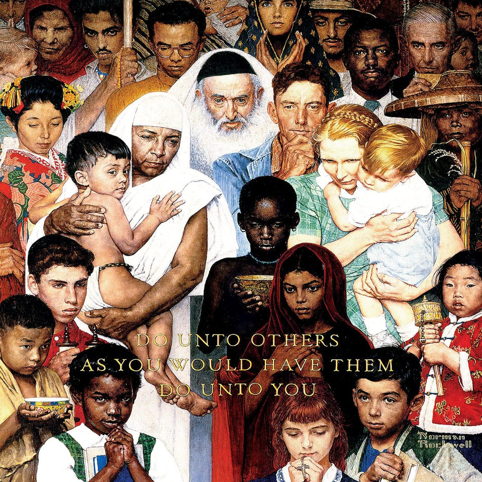 Master Pieces: Saturday Evening Post - Norman Rockwell: The Golden Rule: 1000 Piece Puzzle