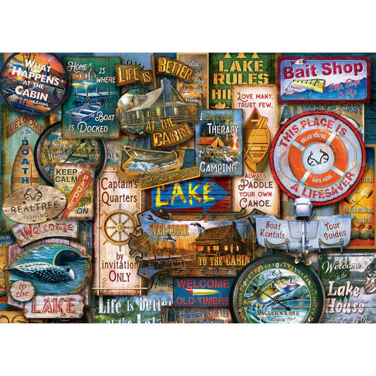 Master Pieces: Realtree- Off to the Lakehouse: 1000 Piece Puzzle