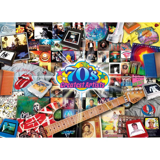Master Pieces: Greatest Hits- 70's Artists: 1000 Piece Puzzle