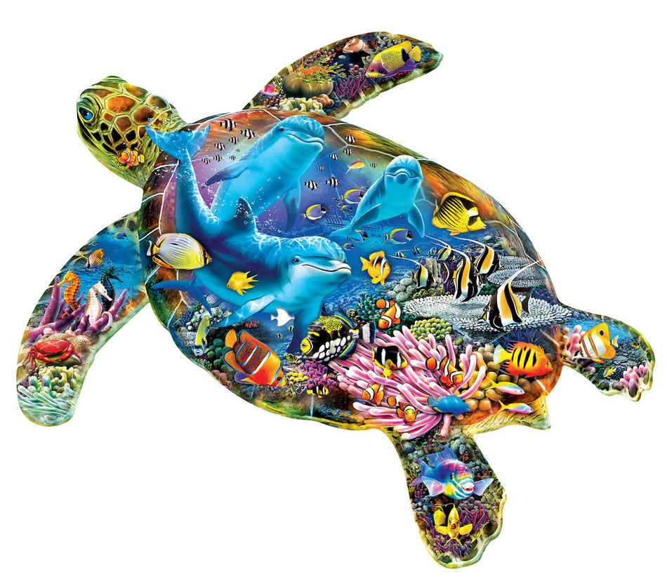 Master Pieces: Shapes: Turtle Sailing: 1000 Piece Shaped Puzzle