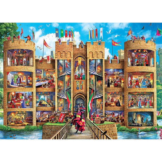 Master Pieces: Inside Out- Medieval Castle: 1000 Piece Puzzle
