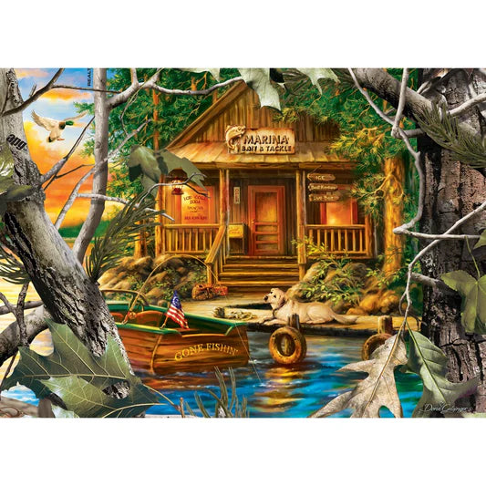 Master Pieces: Realtree- Gone Fishing: 1000 Piece Puzzle