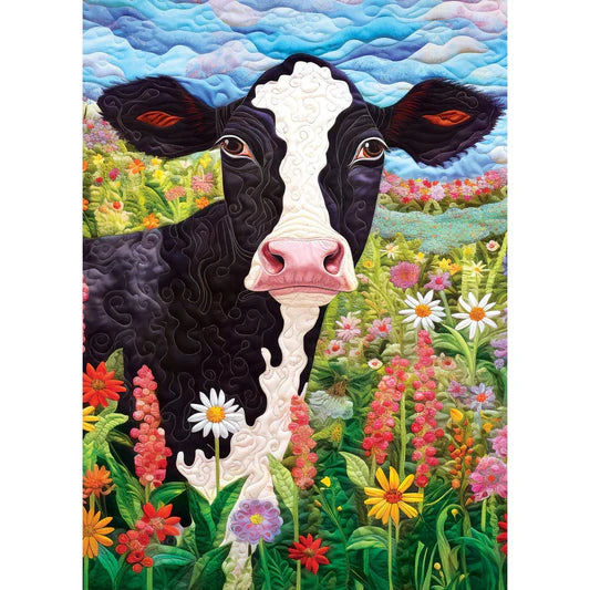 Master Pieces: Quilted- Frolic in the Fields: 1000 Piece Vertical Puzzle