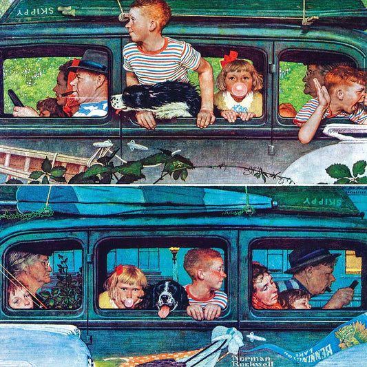 Master Pieces: Saturday Evening Post- Coming & Going: 1000 Piece Puzzle