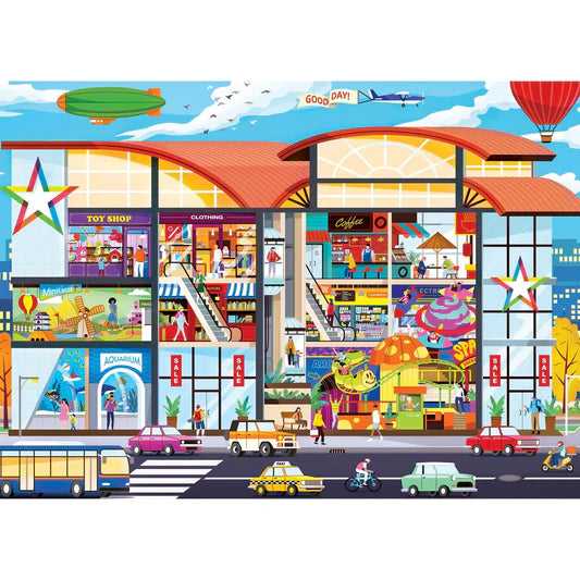 Master Pieces: Inside Out- Shopping Mall: 1000 Piece Puzzle