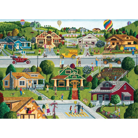 Master Pieces: Hometown Gallery- Bungalowville: 1000 Piece Puzzle