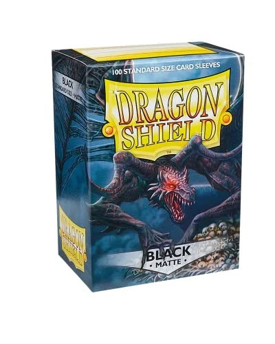 Dragon Shield: Standard Size Card Matte Sleeves 100 CT Black