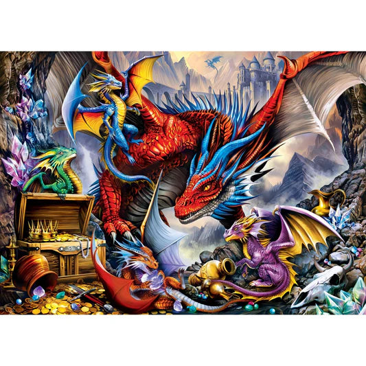 Master Pieces: Glow in the Dark- Dragon's Hoard: 1000 Piece Puzzle