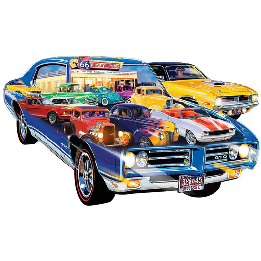Master Pieces: Shapes--Road Trippin: 1000 Piece Shaped Puzzle