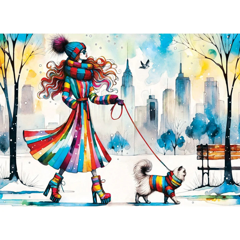 Master Pieces: Fashionista & Feline: 1000 Piece Puzzle