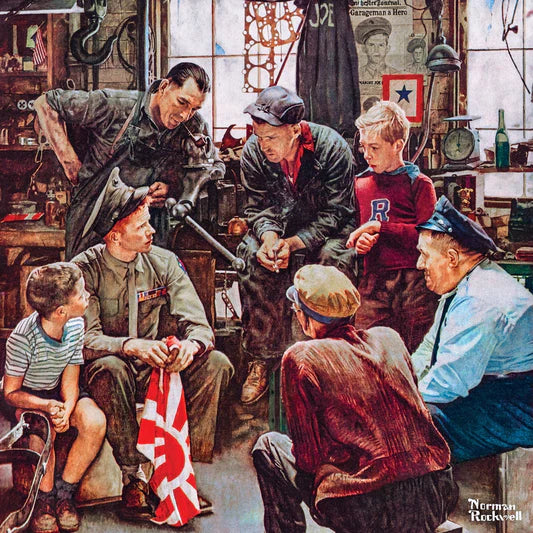 Master Pieces: Saturday Evening Post- Homecoming Marine: 1000 Piece Puzzle