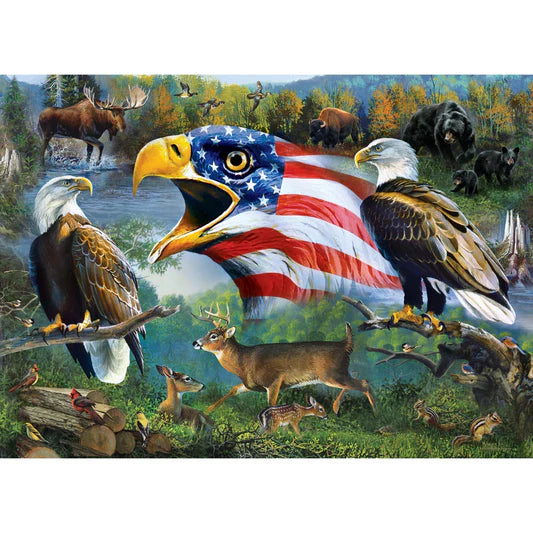 Master Pieces: Mossy Oak- Freedom for All: 1000 Piece Puzzle