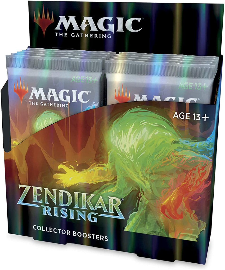 Magic: The Gathering Zendikar Rising Collector Booster Box | 12 Packs (180 Cards) + 2 Box Toppers | 132+ Foils | 48 Rares | 72 Alternate Frame Cards