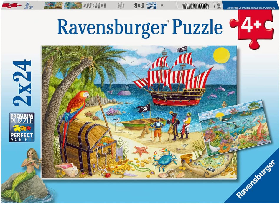 Ravensburger: Pirates and Mermaids: 2x24 Piece Puzzle