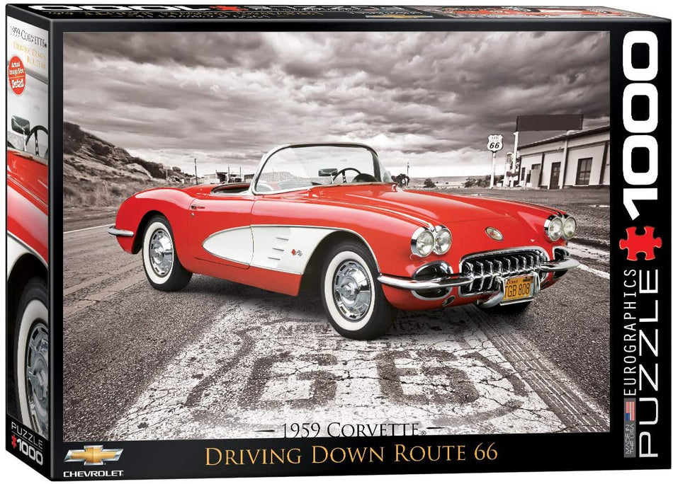 EuroGraphics: 1959 Corvette: Driving Down Route 66: 1000 Piece Puzzle