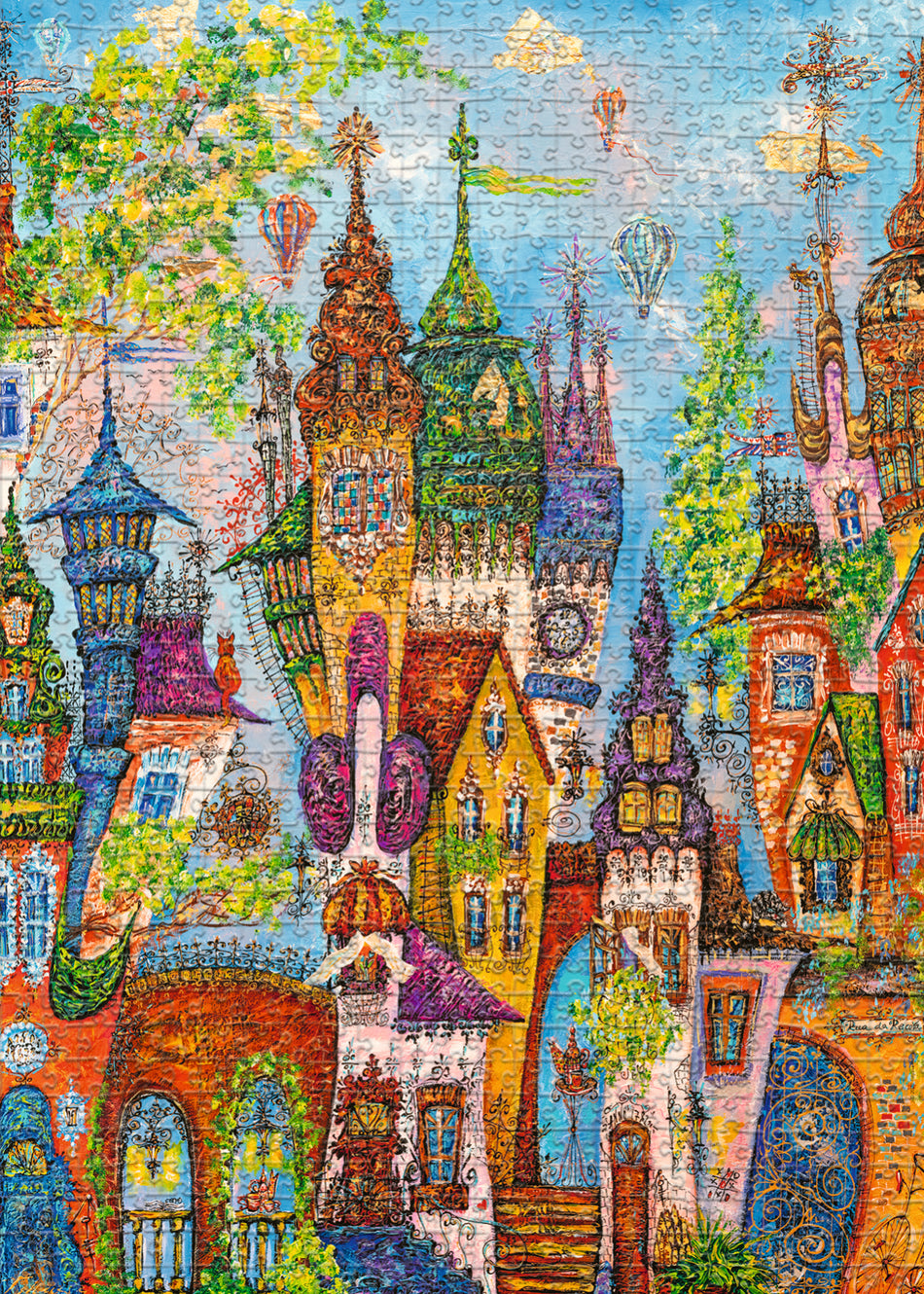 Heye: Charming Village: Red Arches: 1000 Piece Puzzle