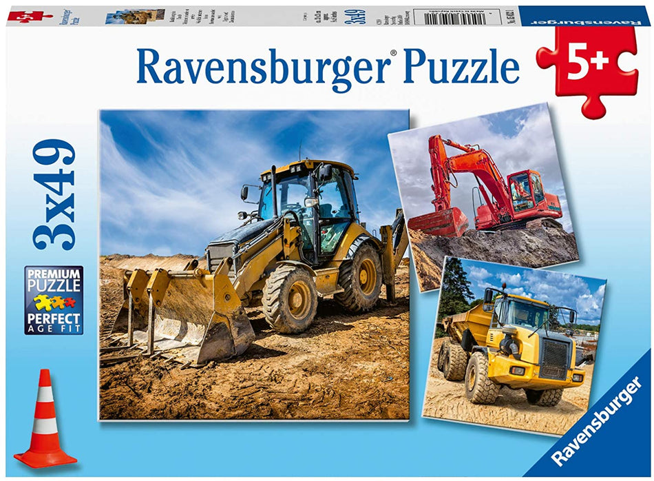 Ravensburger: Digger at Work!: 3x49 Piece Puzzle