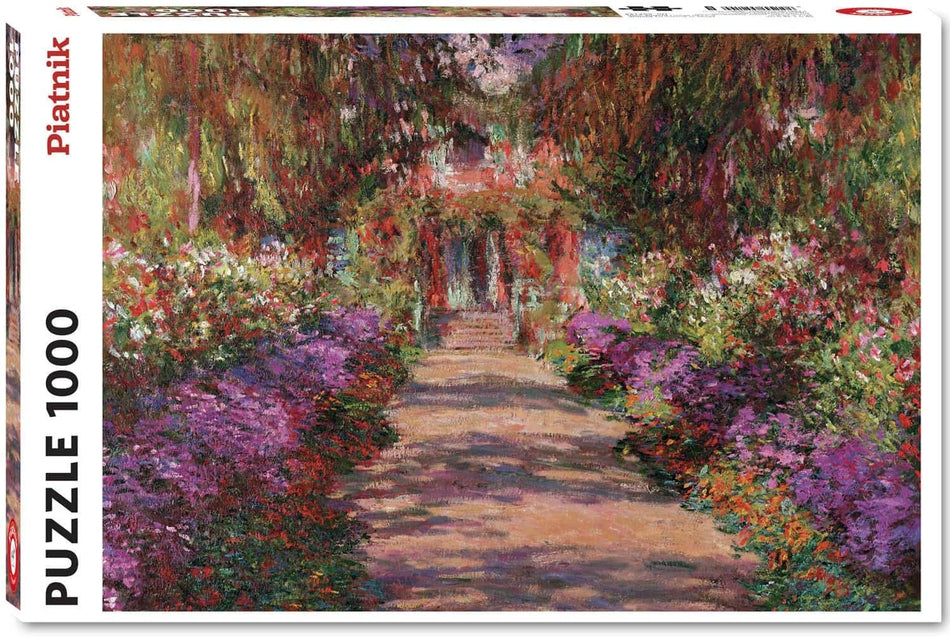 Piatnik: A Pathway in Monet's Garden: 1000 Piece Puzzle