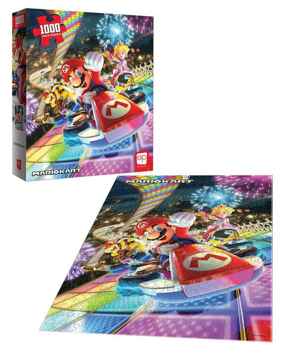 USAOPOLY: Mario Kart Rainbow Road: 1000 Piece Puzzle