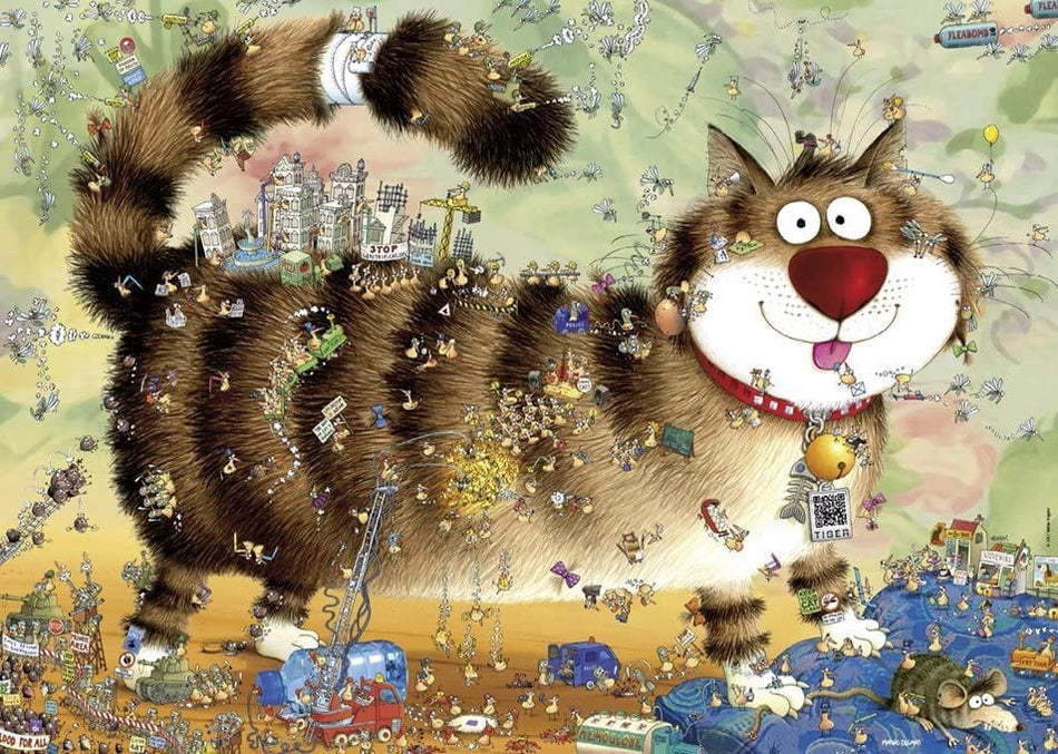 Heye: Marino Degano: Cat's Life: 1000 Triangular Piece Puzzle