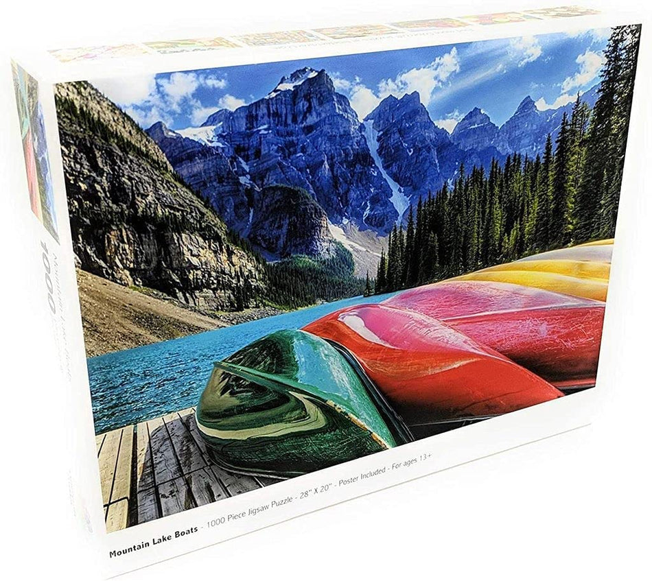 Colorcraft: Mountain Lake Boats: 1000 Piece Puzzle