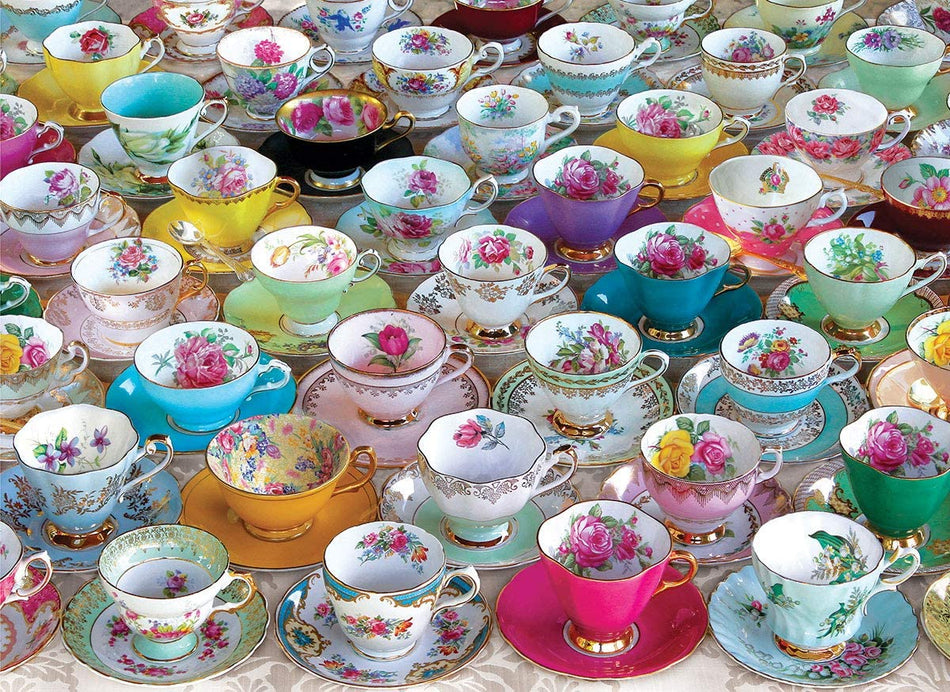 EUROGRAPHICS: Tea Cup Collection: 1000 Piece Puzzle
