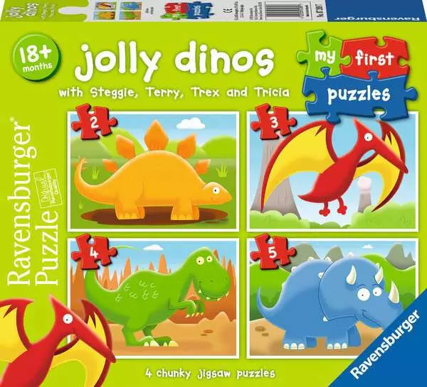 Ravensburger: Jolly Dinos: 2/3/4/5 Piece Puzzle
