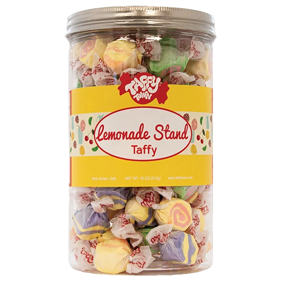 Taffy Town - Leomonade Stand Salt Water Taffy | 18oz Gift Canister